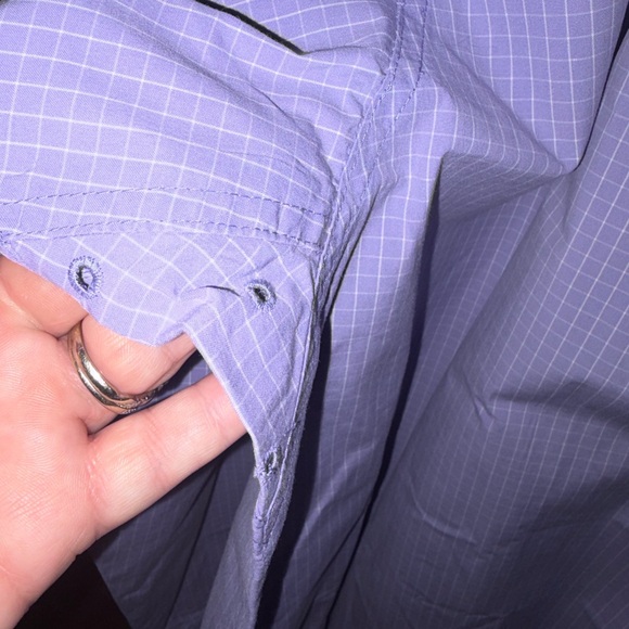 🆕💜 Ariat Pro Series Mens Purple Check Western Button Down Shirt Rodeo Ranch - Picture 6 of 15